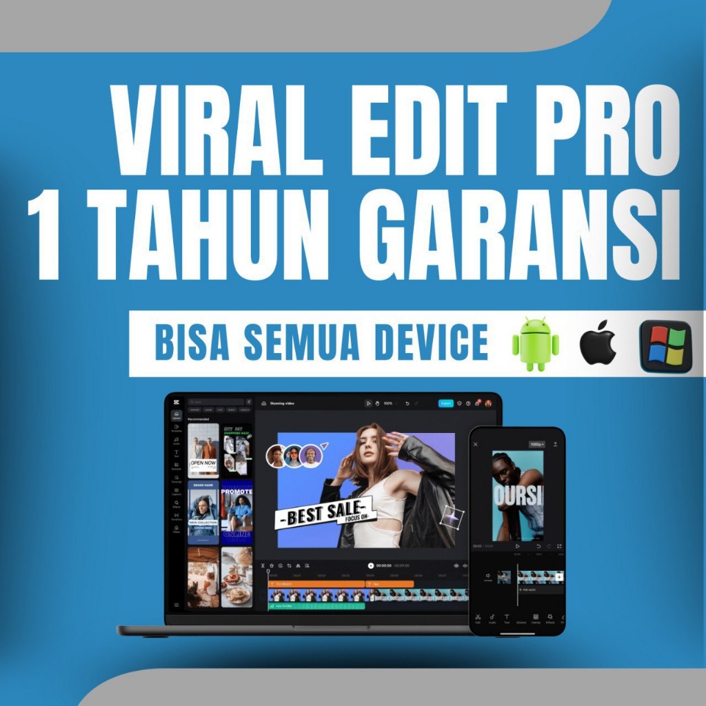 Template Pro Capcut Garansi 1 Tahun 100%