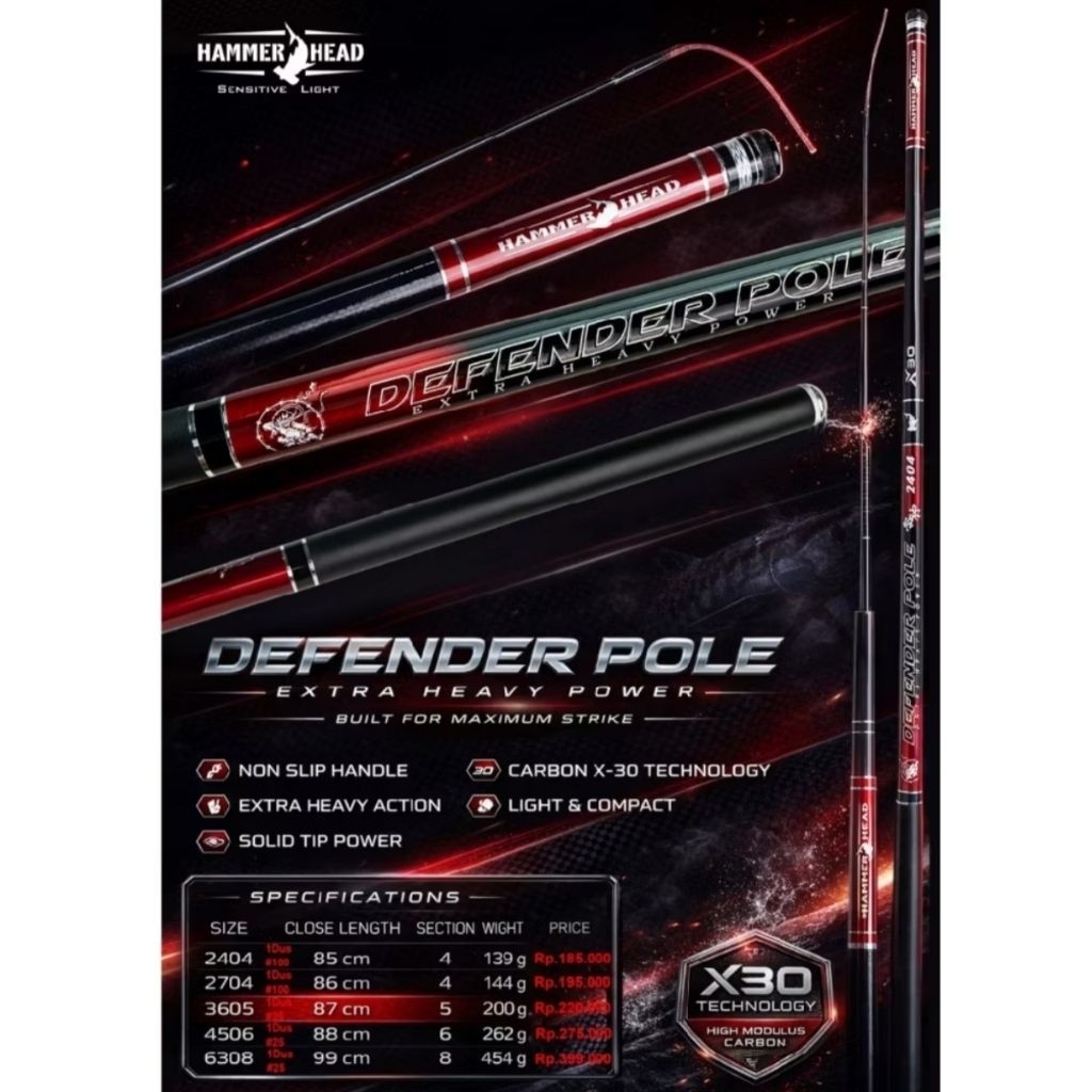 Joran Tegek Hammerhead Defender 240 270