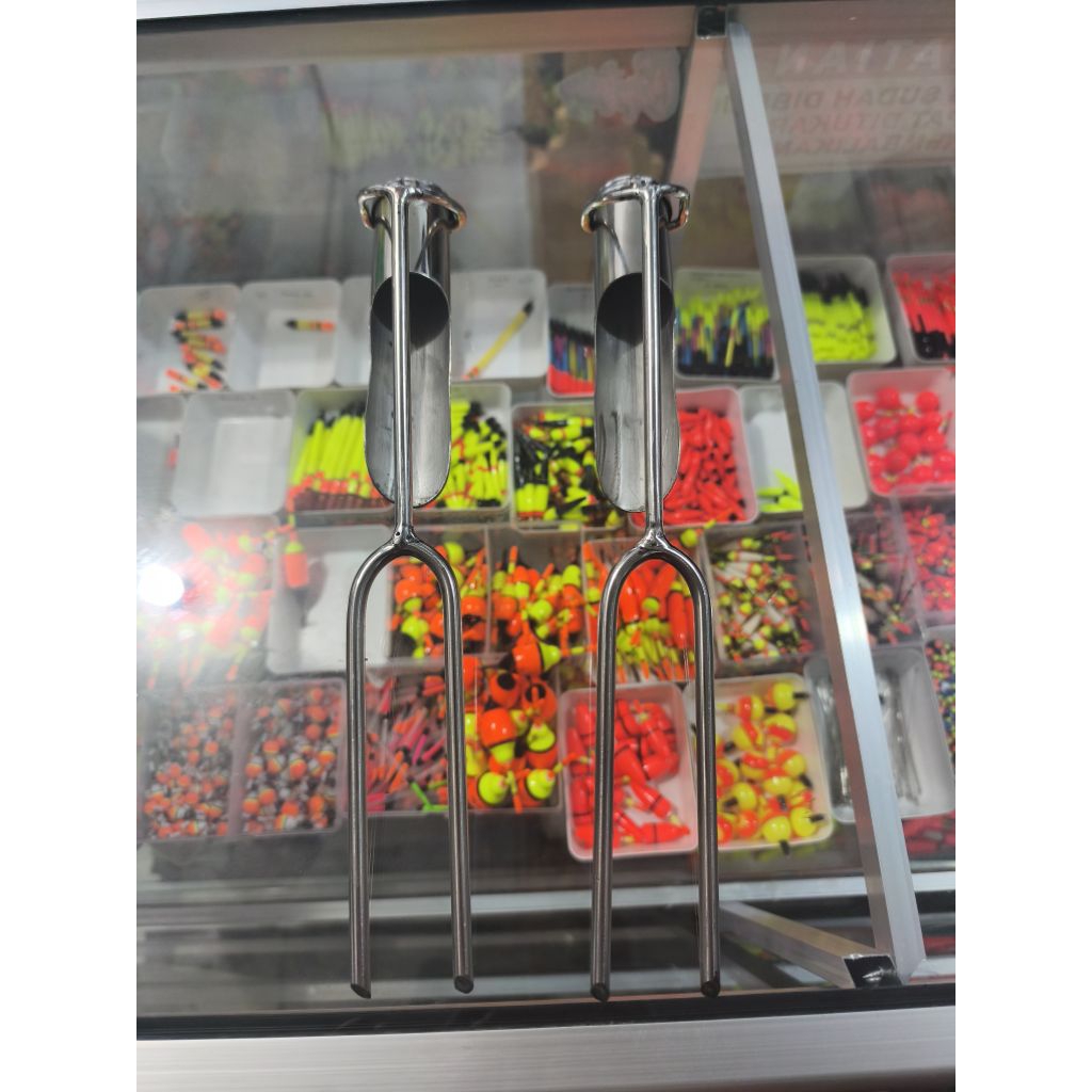 Jagrak stainless aluminium jagrak pancing jagrak tegek jagrak joran