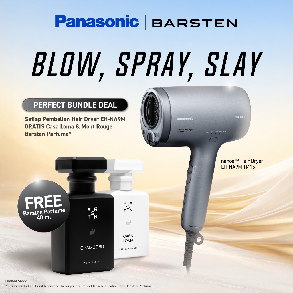 Panasonic EH-NA9M-H415 Nanocare Hair Dryer - Deep Grey