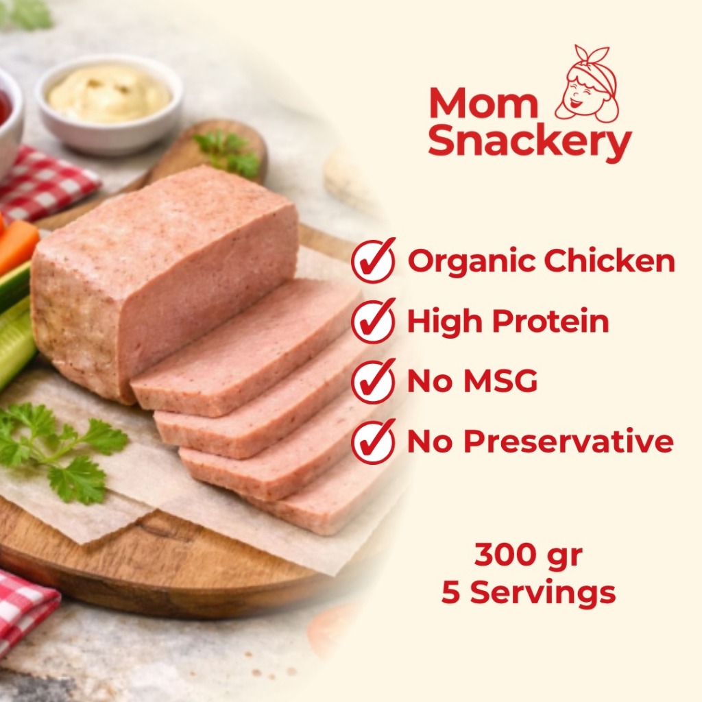 MomSnackery - Homemade Organic Chicken Luncheon 300gr / Maling Spam Ayam Organik Homemade Sehat untu
