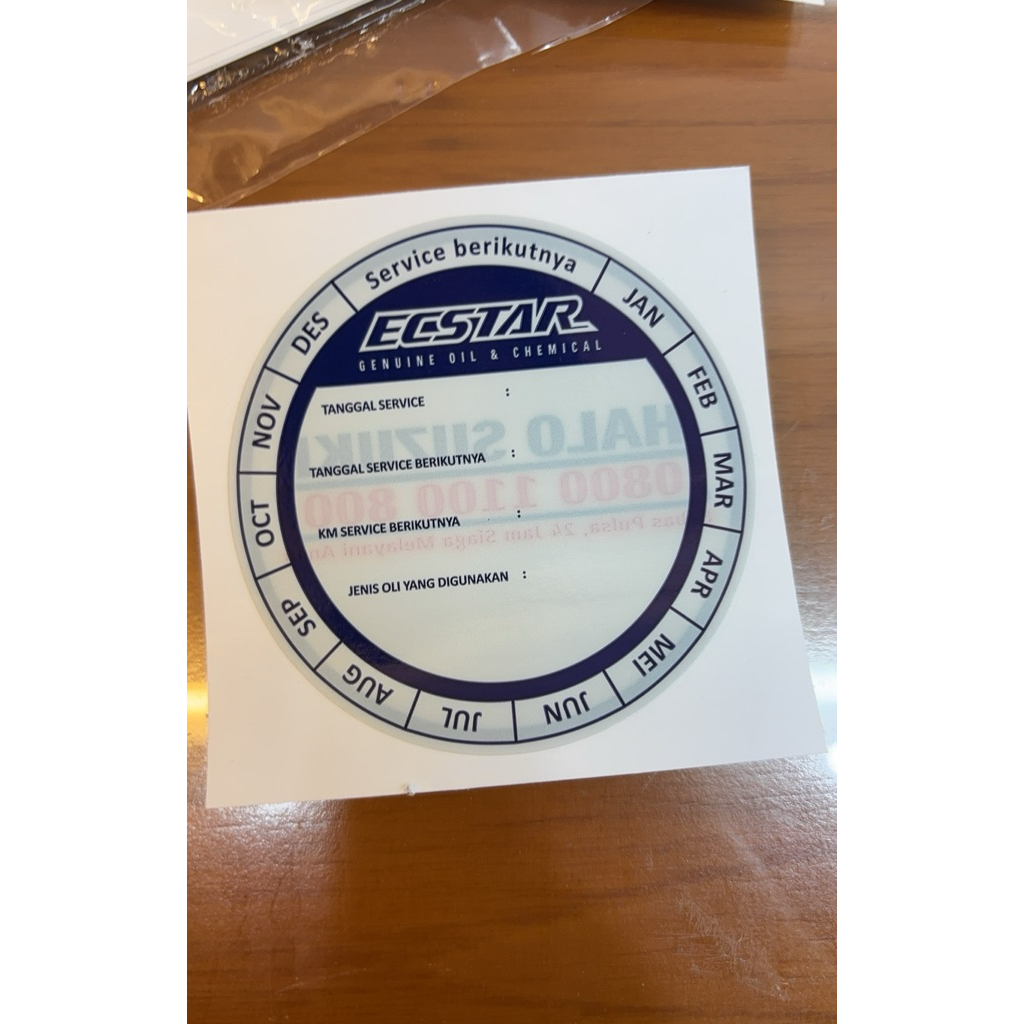 Stiker Oli Ekstar Ecstar Suzuki Original