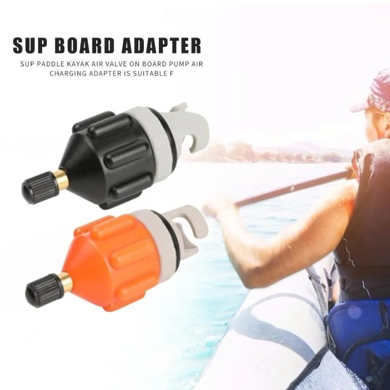Katup Pompa Angin Sup Adaptor Pompa Perahu Karet Adaptor Valve Pengisian Angin Perahu Karet Kayak