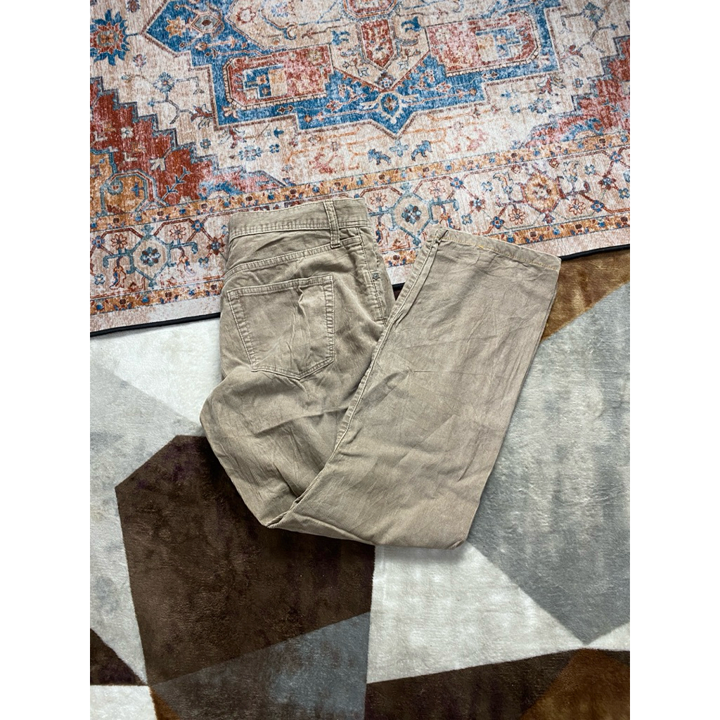 CORDUROY PANTS UNIQLO BEIGE