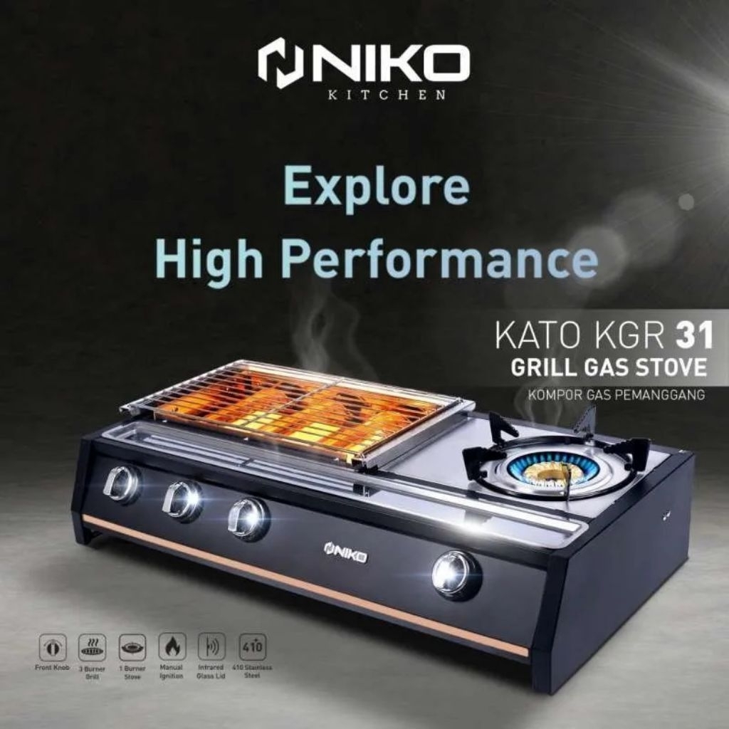 NIKO Kompor Grill 2in1 Roaster Pemanggang