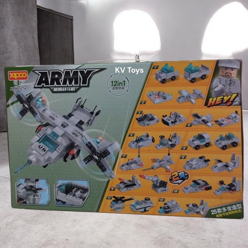 Lego Army 12in1/Lego Pesawat Tempur 12in1/Lego Pesawat Tempur