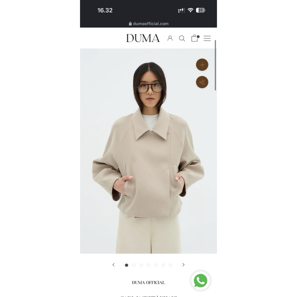 duma carl jacket khaki