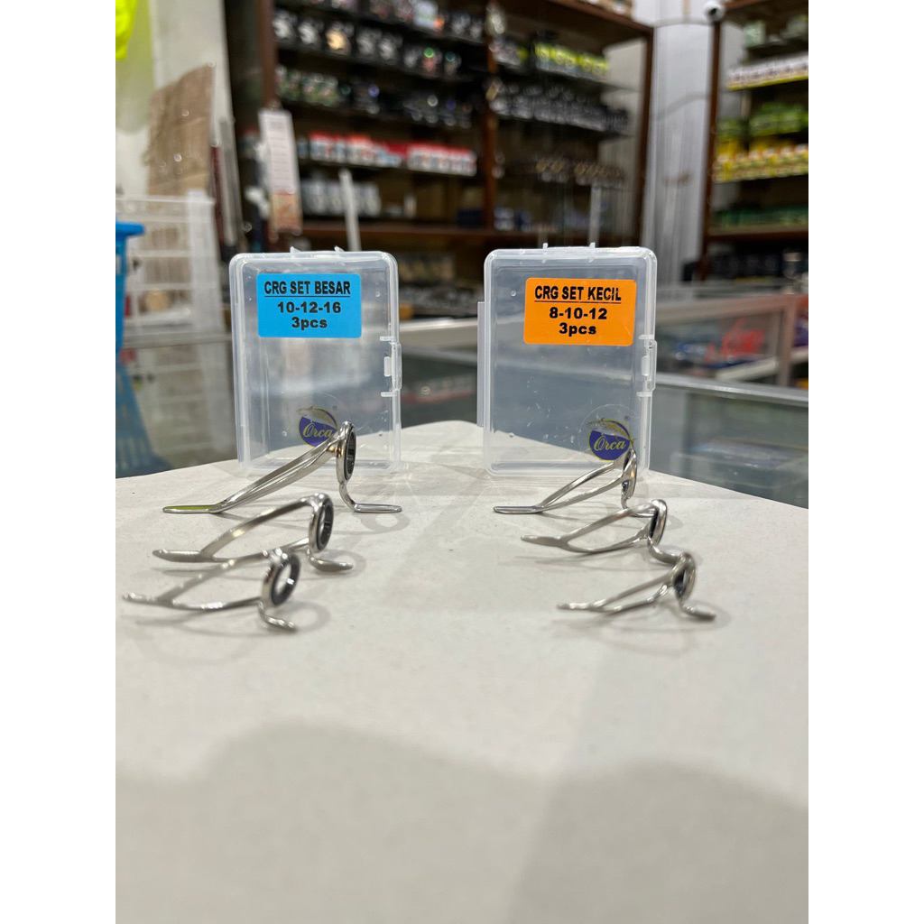Satu Set Isi 3pcs Kolongan Joran Jigging Spinning Orca CRG
