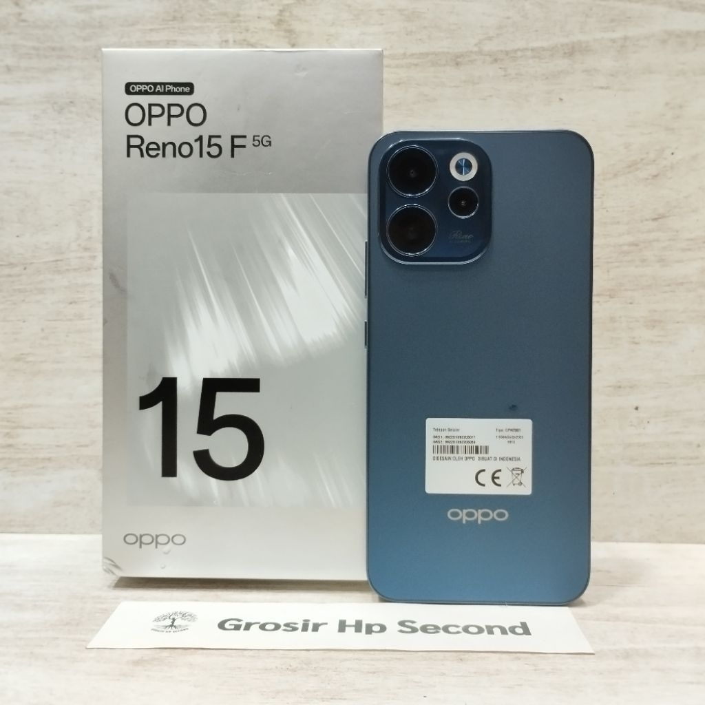 OPPO RENO 15F 5G 12/256GB 8/256 HP SECOND FULLSET