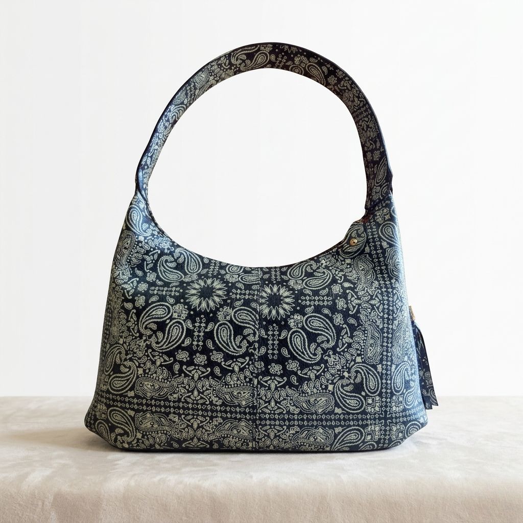 Tas Kulit Sukaregang Garut Motif Paisley Mewah & Elegan - Handbag Wanita Serbaguna