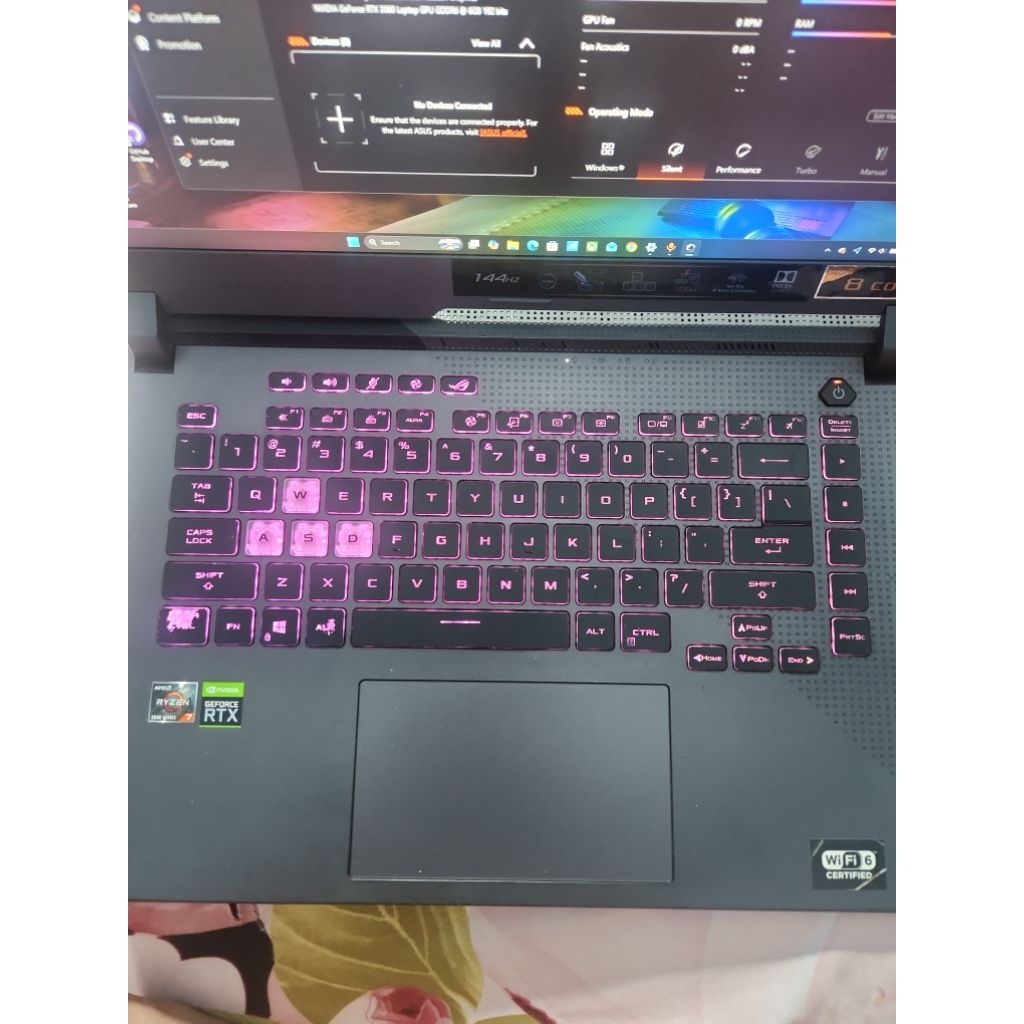 ASUS ROG Strix G15 G513QM Ryzen 7 5800H RTX 3060 6GB RAM 16GB SSD 512Gb + 256Gb