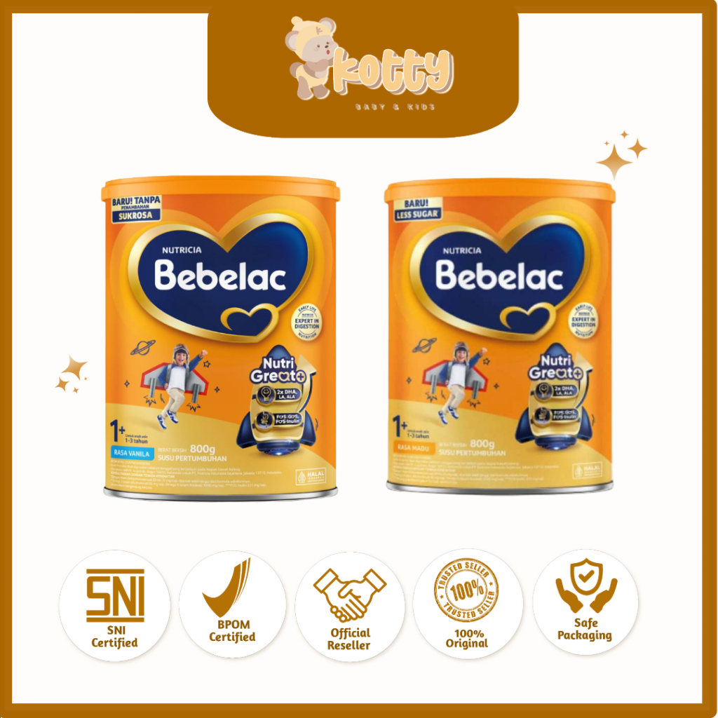Bebelac 1+ (1-3 Tahun) - 800 gr Susu Pertumbuhan Bubuk