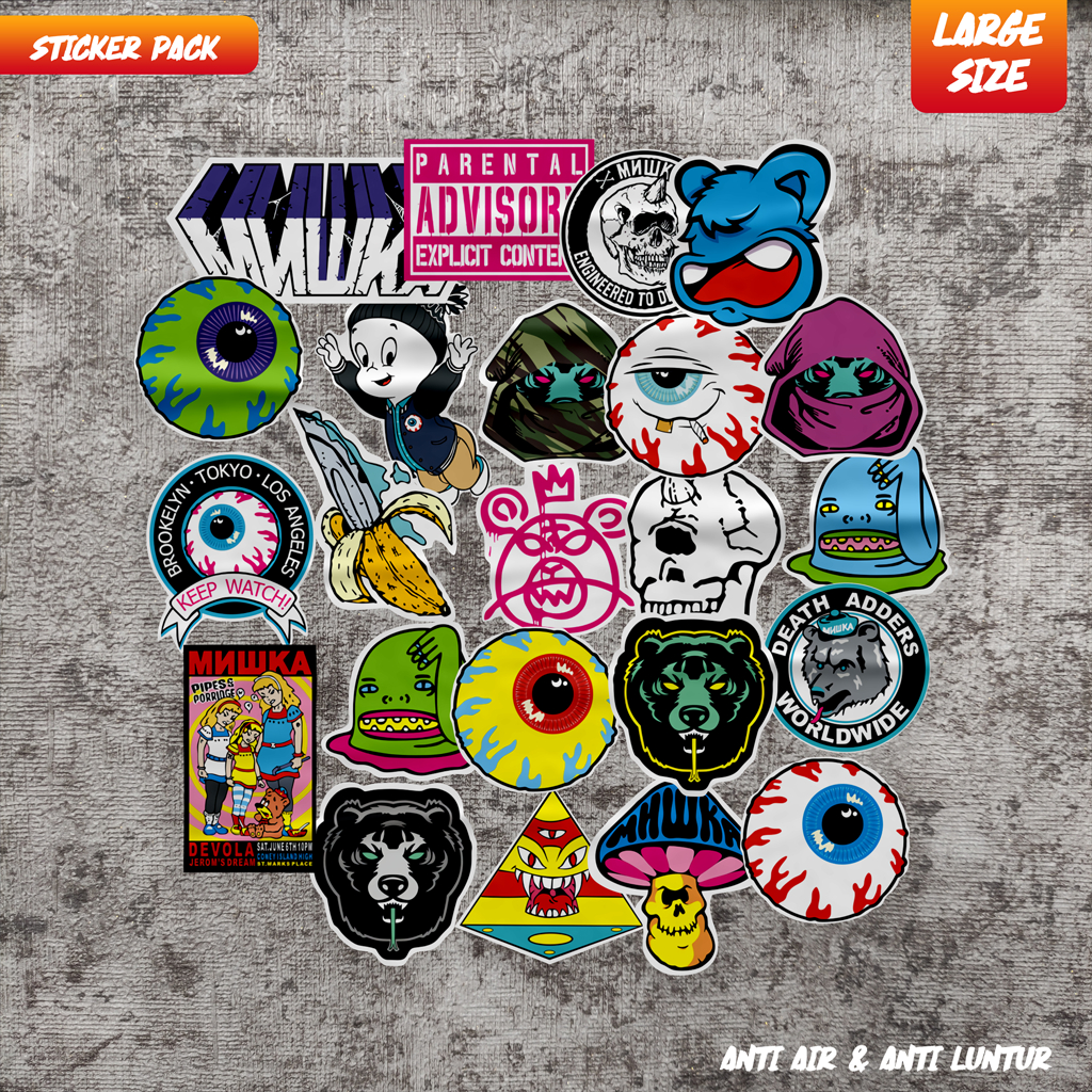 Stiker MNWKA MISKHA 23 pcs Sticker pack Stiker sheet