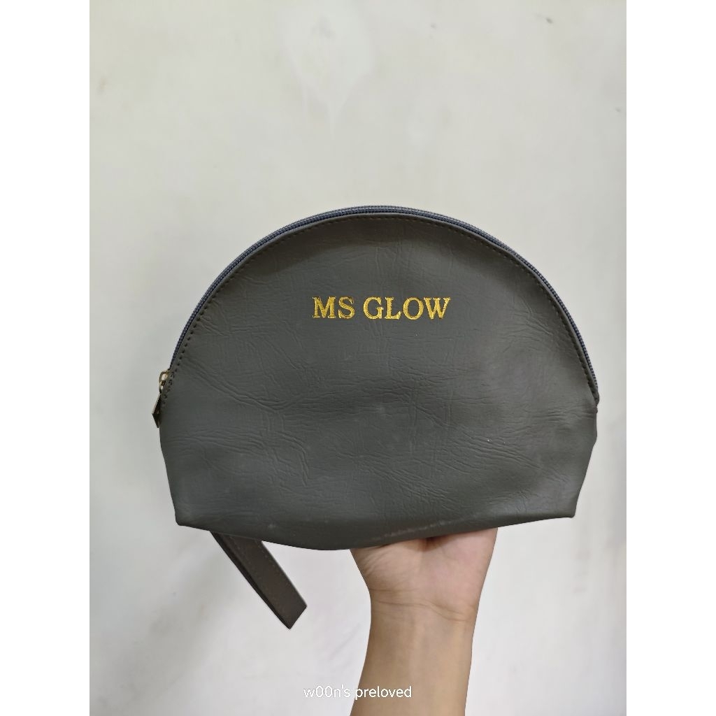 preloved Tas Pouch Serbaguna Print MS GLOW Aksesoris Make Up