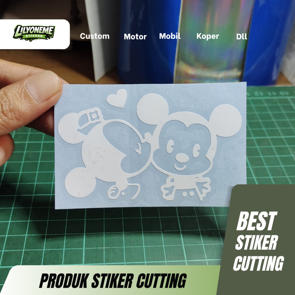 STIKER COUPLE LUCU | STIKER CUTTING | CUSTOM MOBIL LAPTOP KOPER MOTOR DLL
