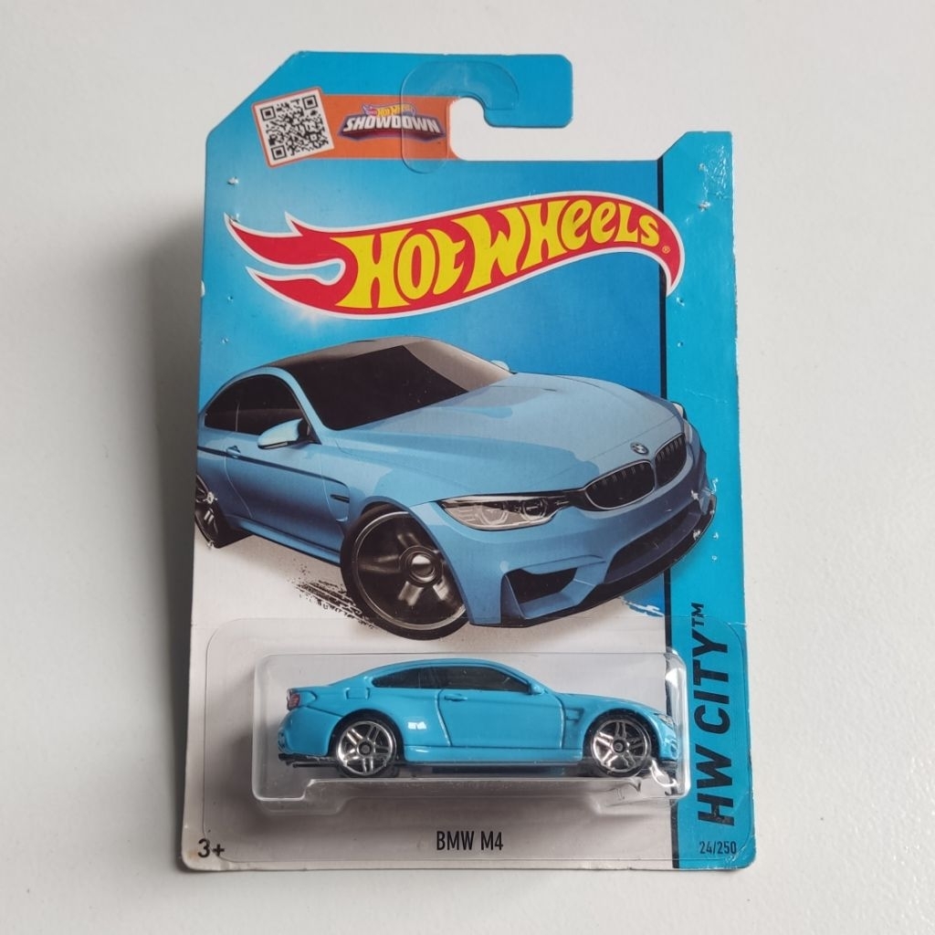 Hot Wheels BMW M4 Blue Bad Card - HW CITY