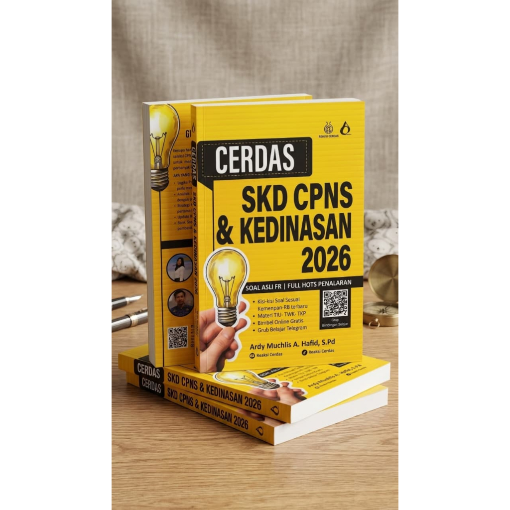 BUKU CERDAS SKD CPNS & KEDINASAN 2026 - 500+ SOAL ASLI - FREE BIMBEL ONLINE