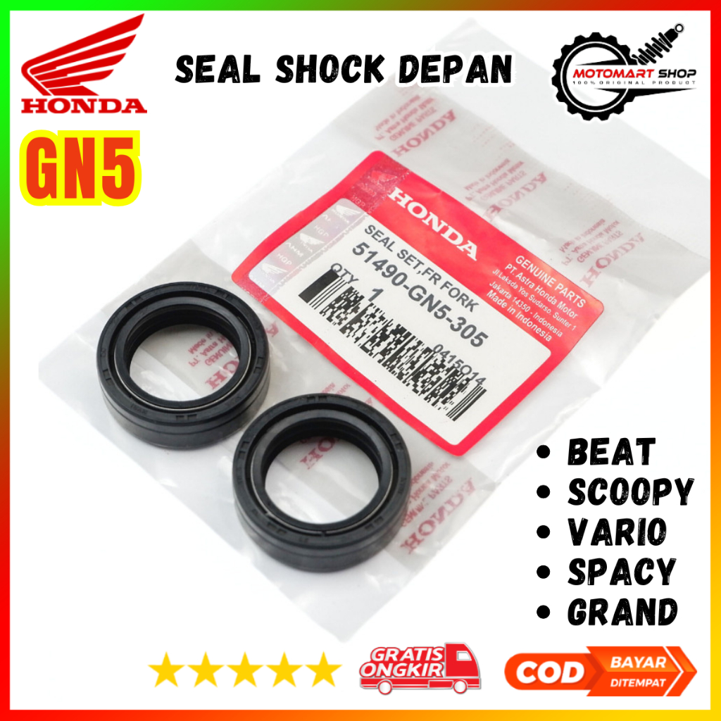 Seal Shock Depan Grand Ori / Sil Sok Beat Scoopy Vario Spacy - 51490-GN5-305