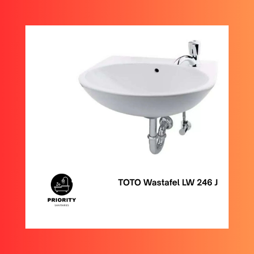 TOTO - Wall Hung Lavatory 1 Tap Hole WASTAFEL LW 246 J LW246J LW 246J
