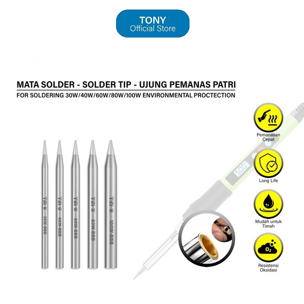 Mata Solder TNI-U - Environmental Protection Tip (30W-100W) - MATA TNI-U