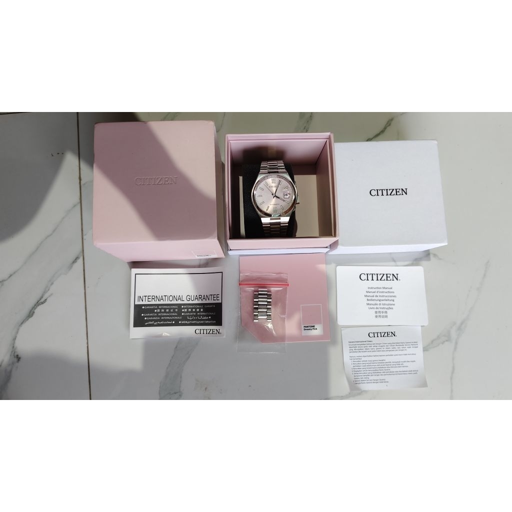 jam tangan citizen tsuyosa pantone dreamy pink automatic