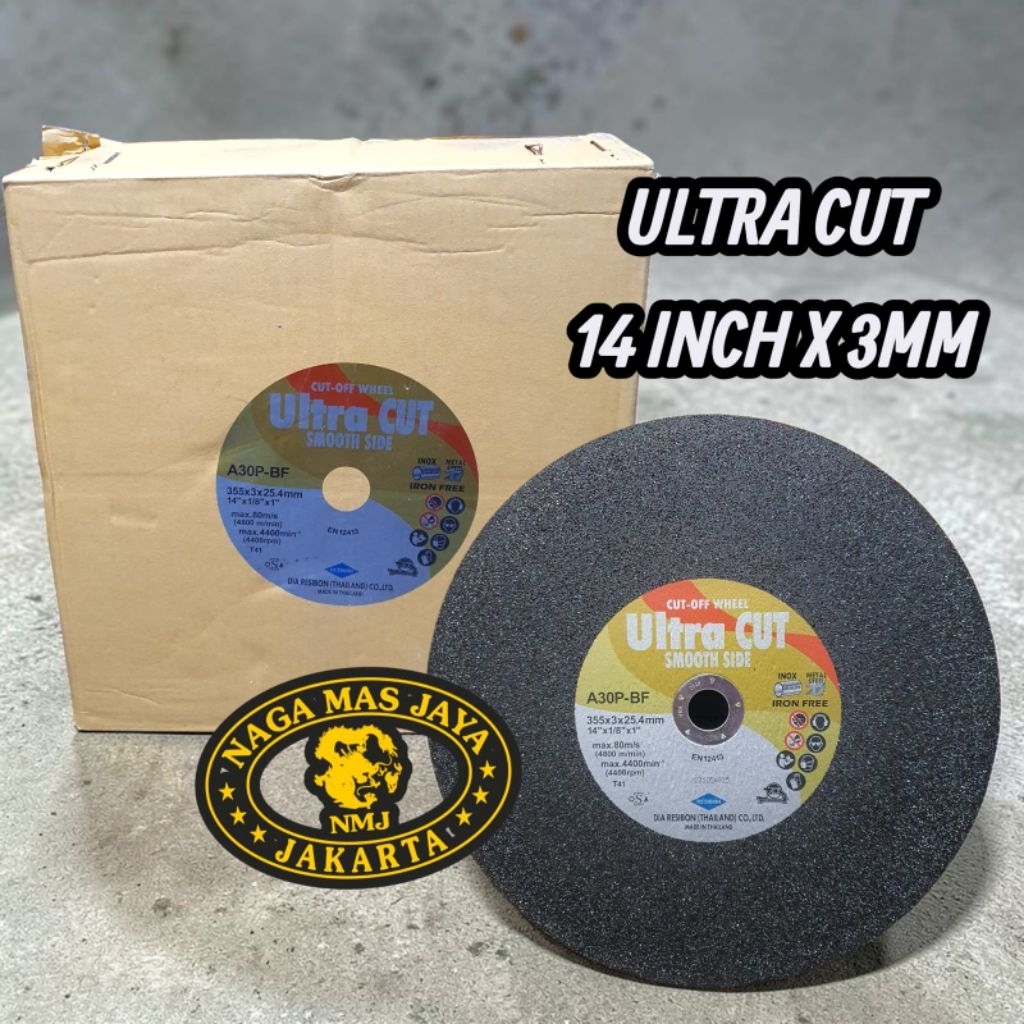 BATU GERINDA POTONG BESI STAINLESS 14 INCH ULTRA CUT / BATU GERINDA GURINDA POTONG 14" ULTRA CUT