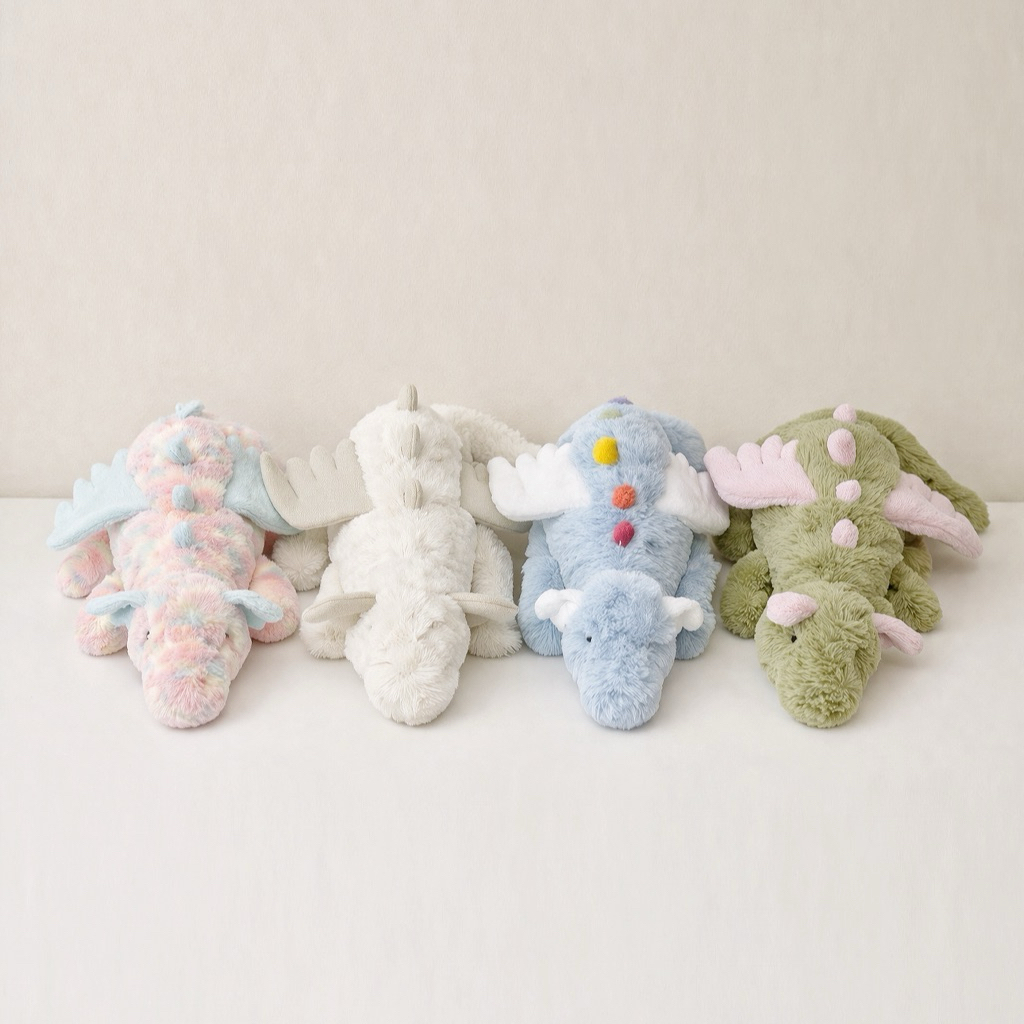 READY STOCK Jellycat Malachy Dragon | Sky Dragon | Snow Dragon | Lazulia Dragon
