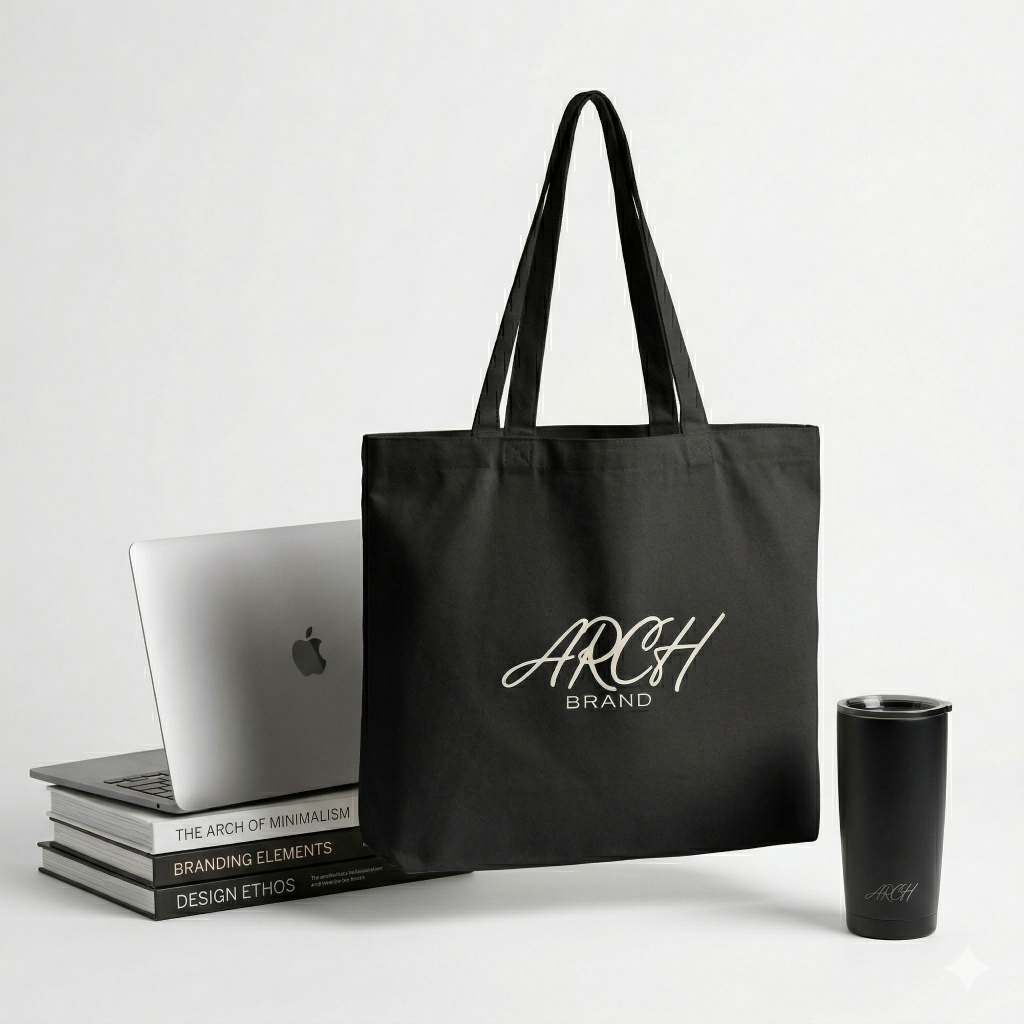 ARCH - KIARA Totebag Arch Totebag Kuliah Totebag wanita Totebag Pria Unisex Tas Laptop Tas kanvas To