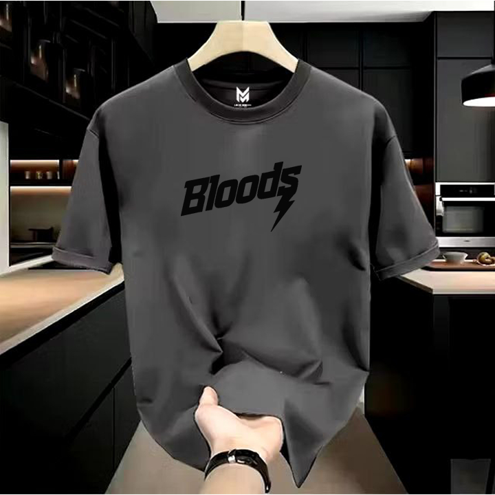 Bloods Series Tshirt Kaos Blazing /Text Hitam