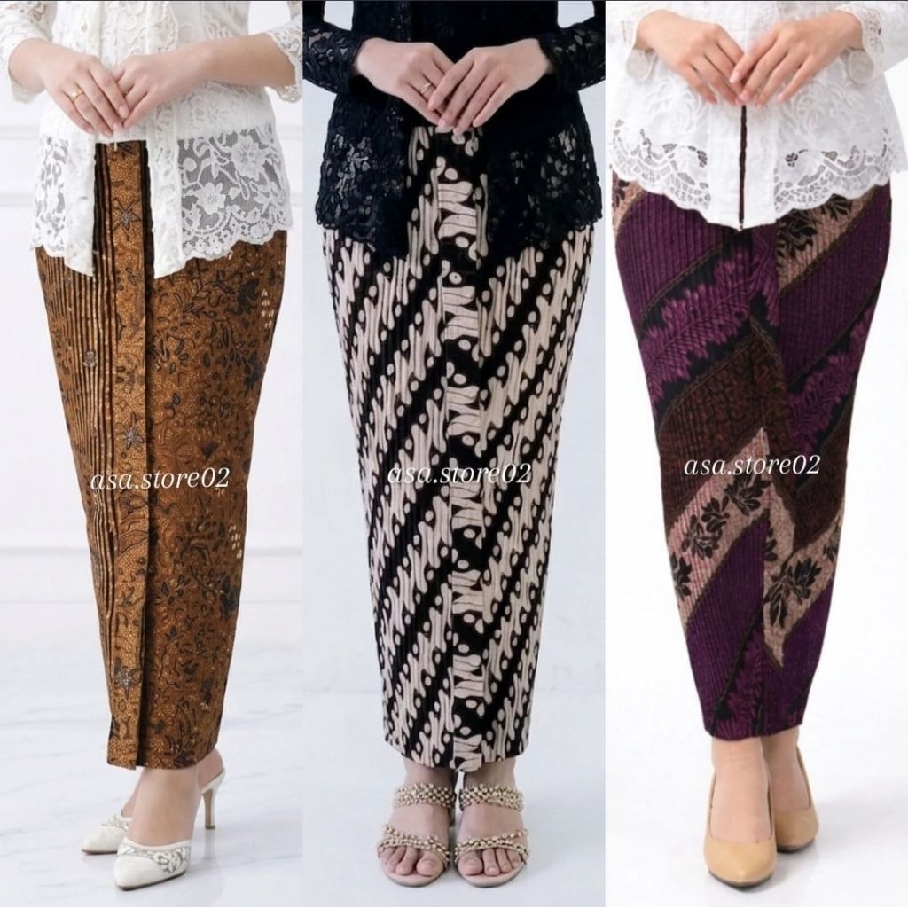 Rok Plisket Kebaya PREMIUM/Rok Wiru/Rok Instan Wisuda/Bawahan Kebaya