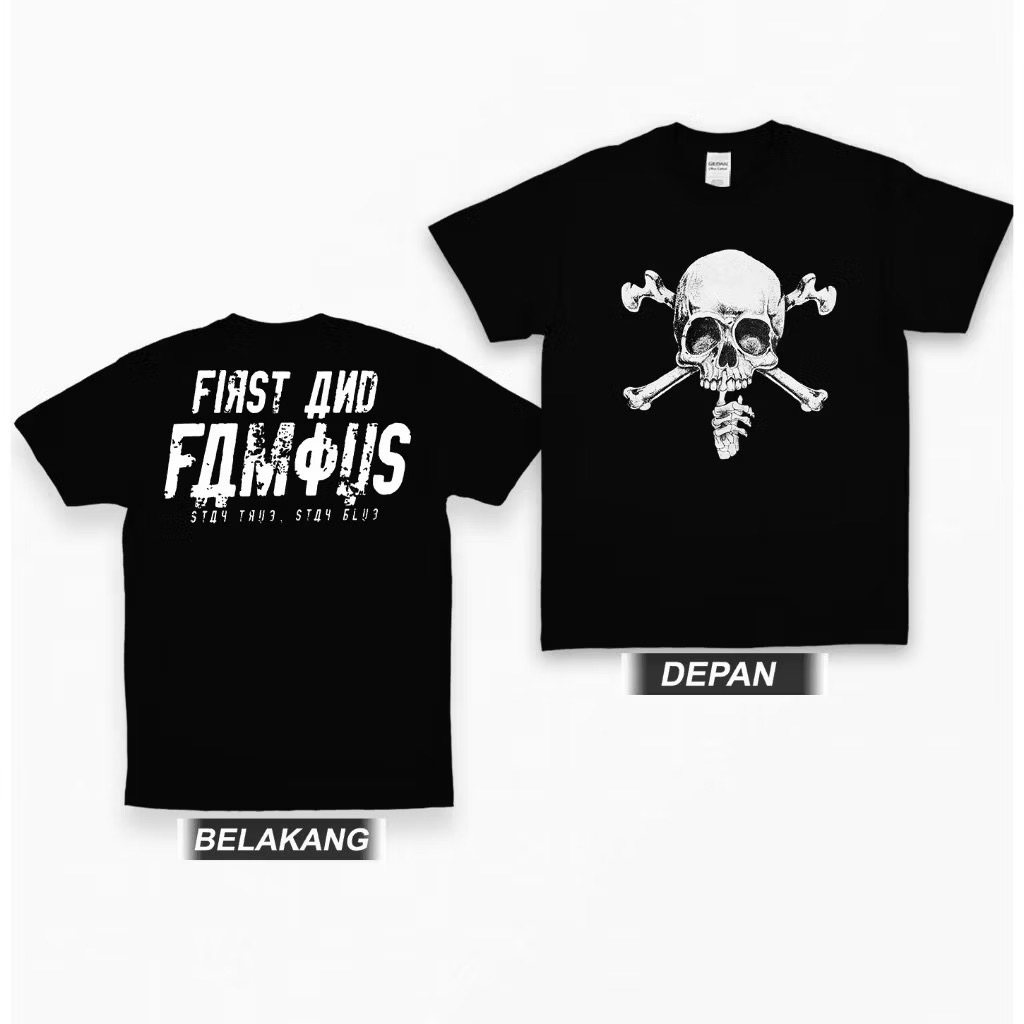 KAOS DISTRO PRIA FAMOUS TENGKORAK KEREN