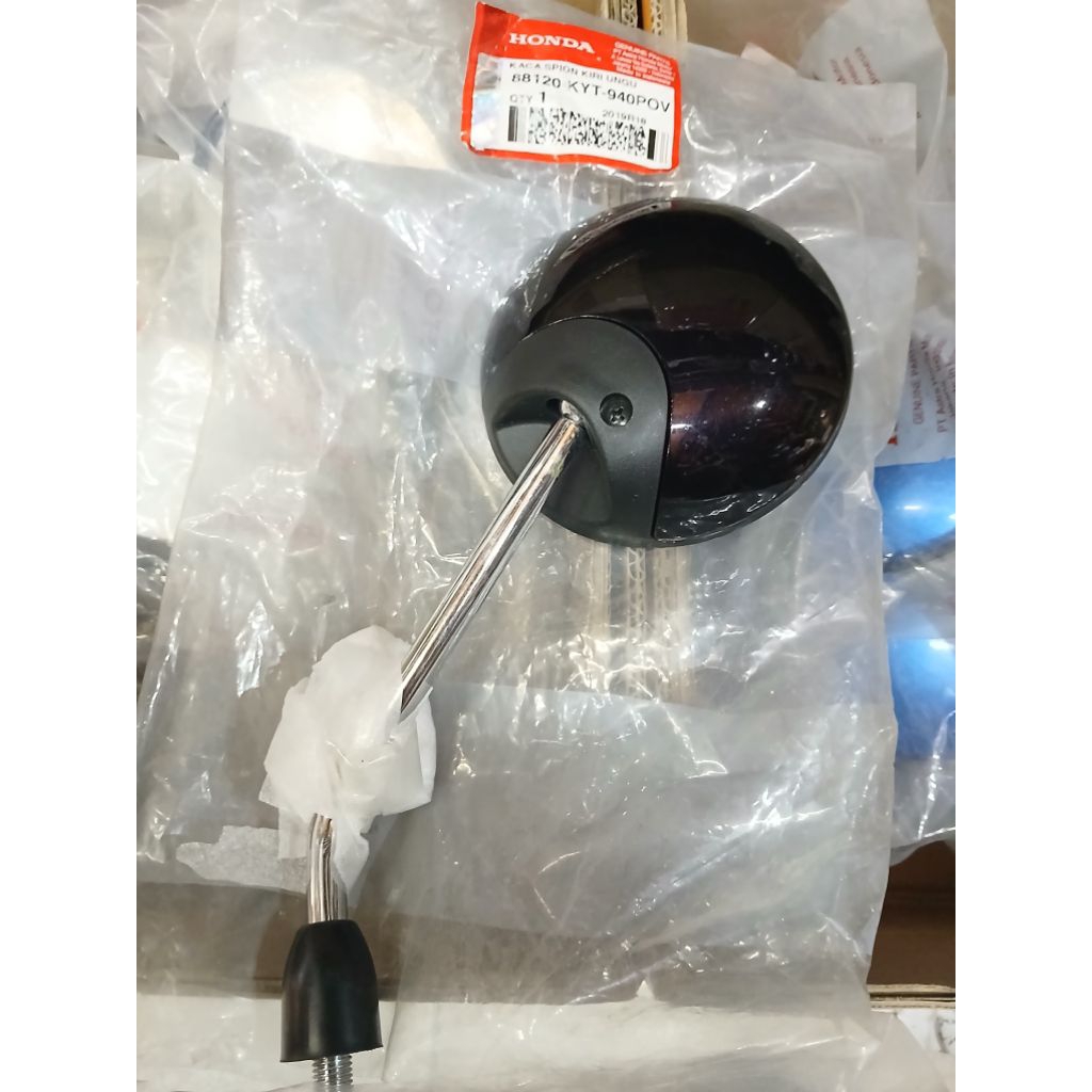 KACA SPION SCOOPY KARBU SCOOPY Fi POV UNGU KEHITAMAN ORIGINAL AHM