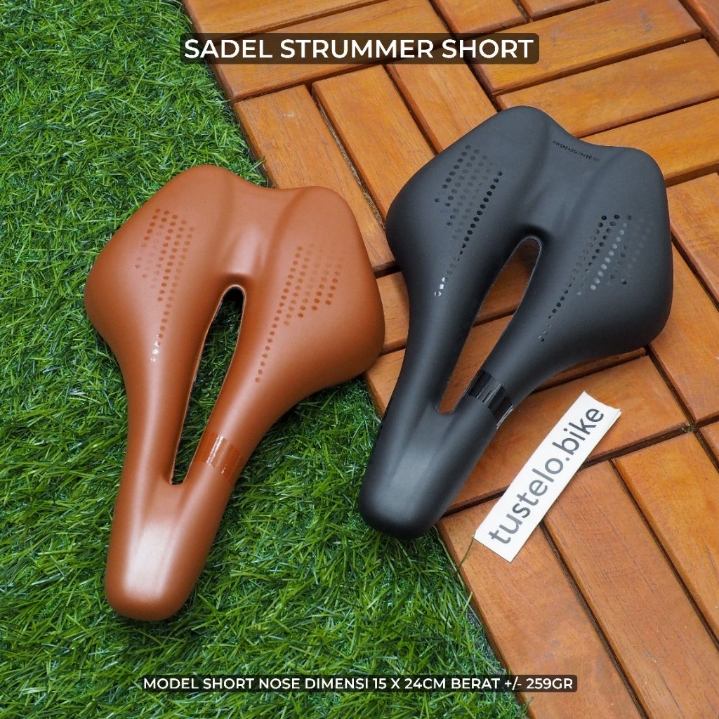 Sadel Strummer Short Nose Saddle Roadbike Gravel MTB Sepeda Lipat Commuter