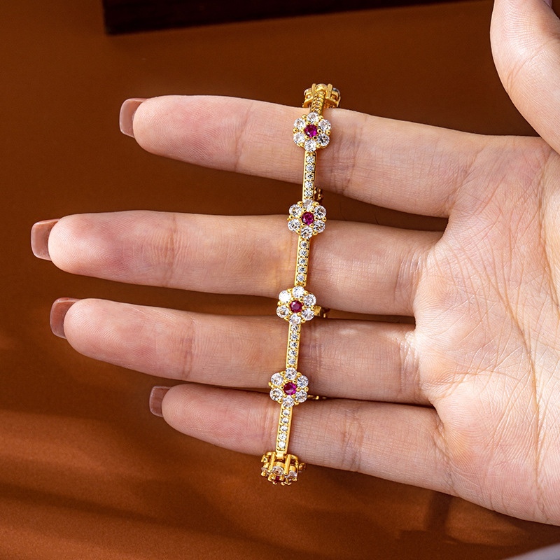 gelang lapis emas Gelang Tangan Emas Kuning Gelang Tangan Kondangan Wanita Gelang Tangan Emas Premiu