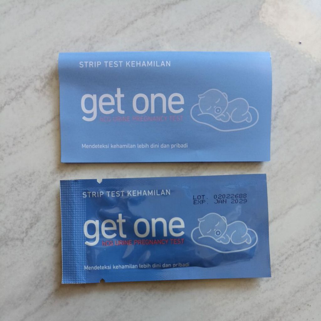 ONE MED Get one test pack/ testpek /tespek strip cek kehamilan / cek positif hamil murah