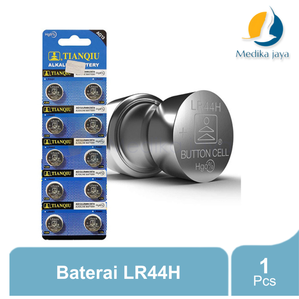 Baterai LR44H / LR 44H / Baterai Hearind Aid / Baterai Alat Pendengaran / Medika Jaya