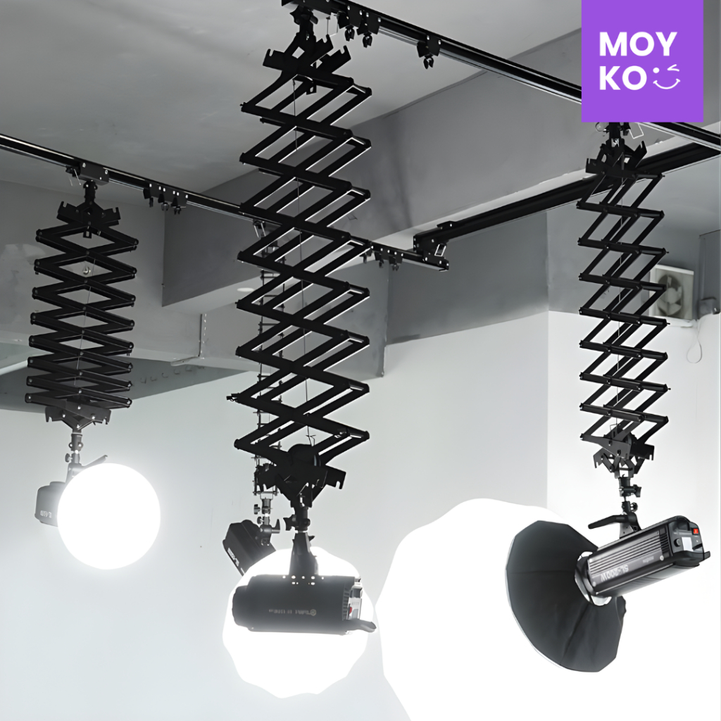 Rel Gantung Lampu Studio Skytrack 4 Rel 4 Pantograf 3M - TS-443M
