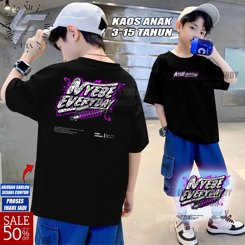 Kaos ANAK Nyebe Everyday - Kaos Racing Herex Kaos CB HEREX MP TIGER