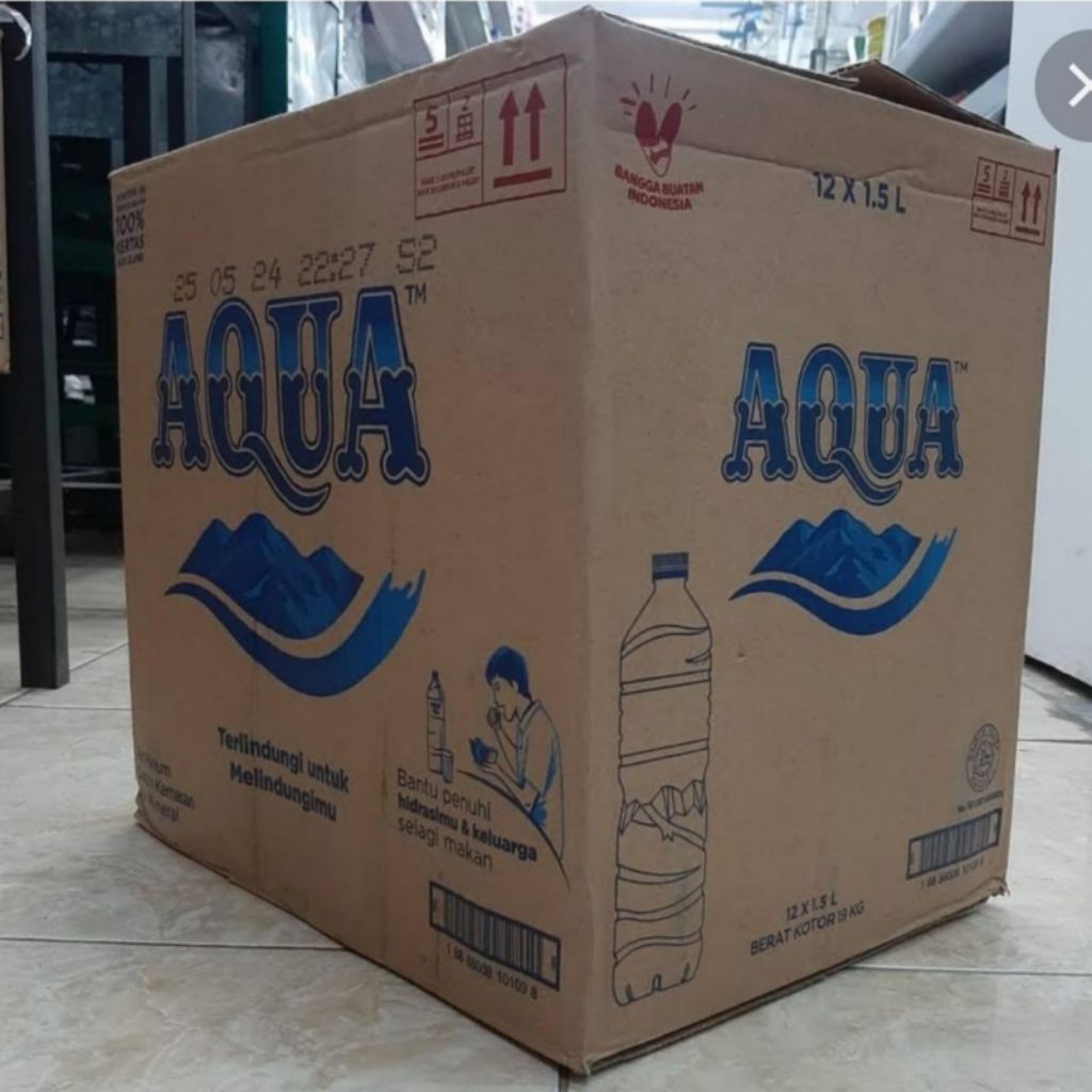 KARDUS DUS BEKAS (AQUA/Oasis/Le Min) SATUAN