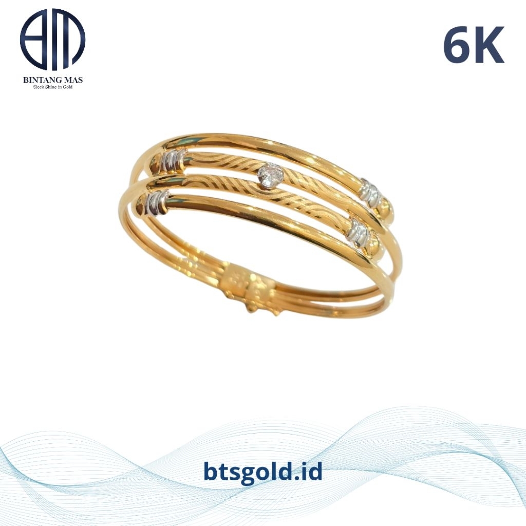Gelang Emas Bangle Anak Kuku Macan | 6K