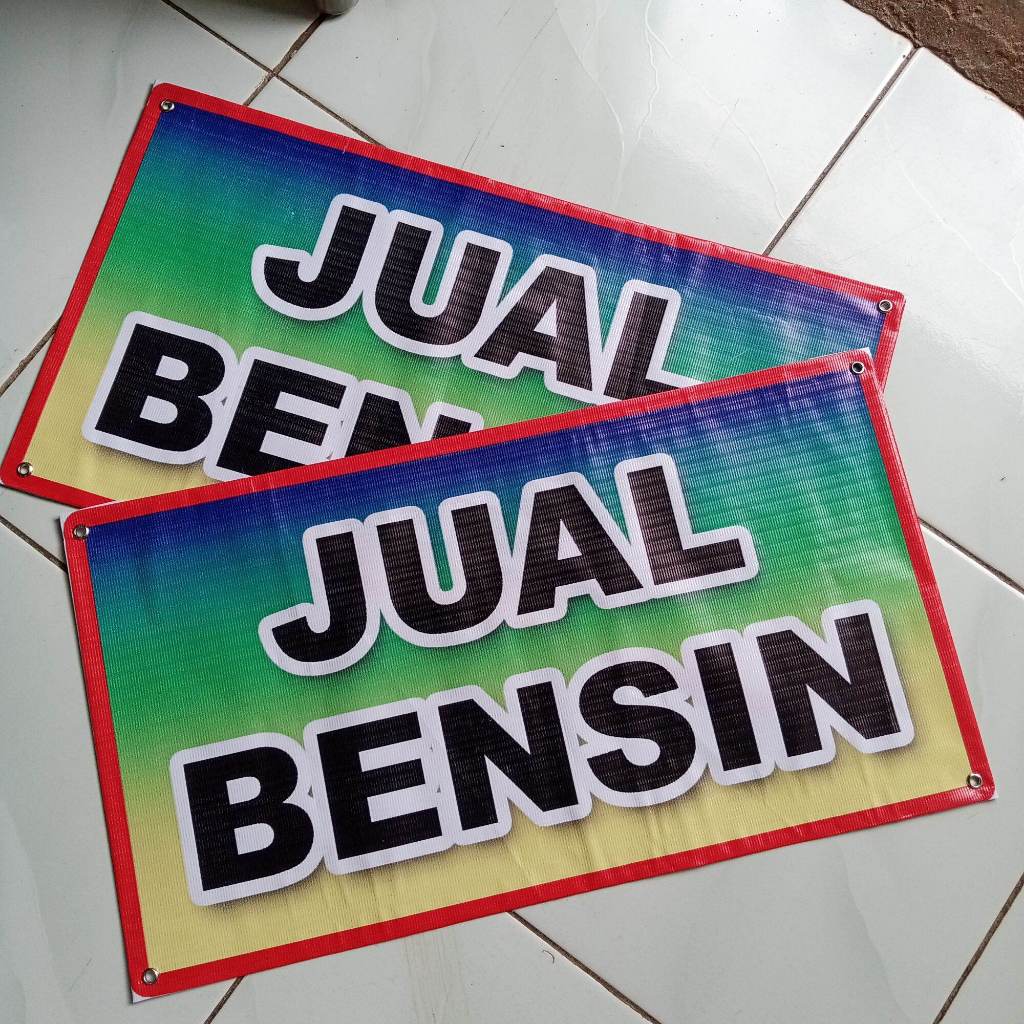 Banner Jual Bensin Eceran l Spanduk Bensin Eceran