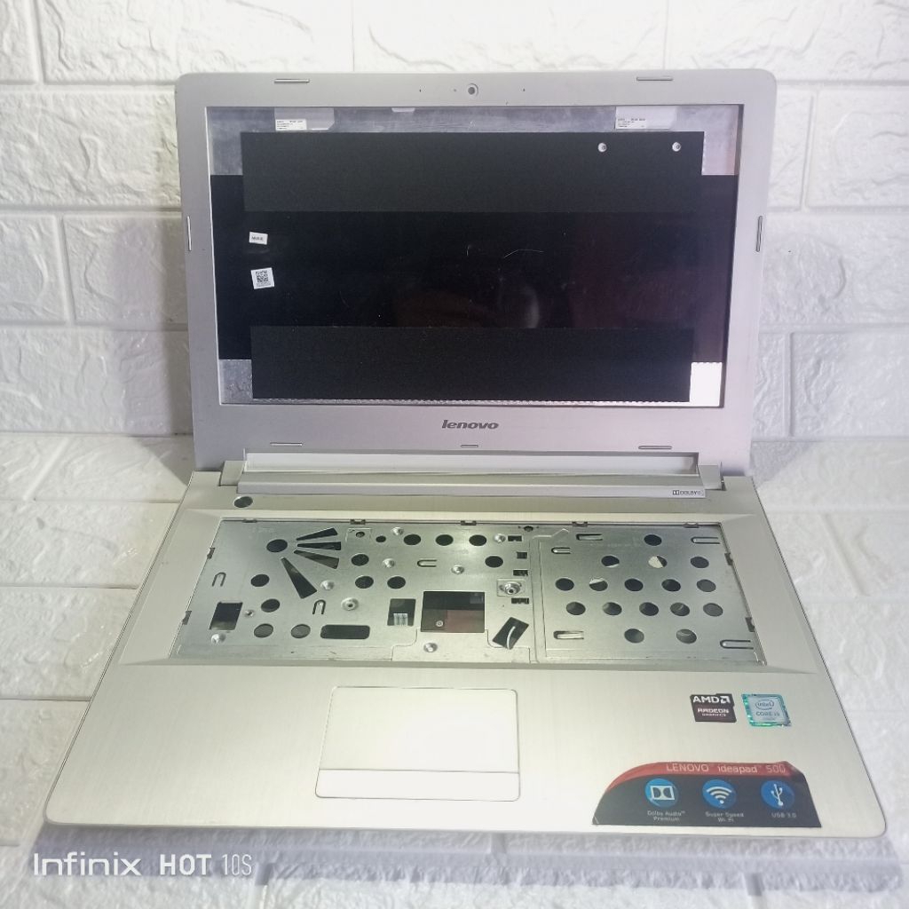Casing body kesing case minus lenovo ideapad 500-14isk series lenovo 80ns ori non mulus