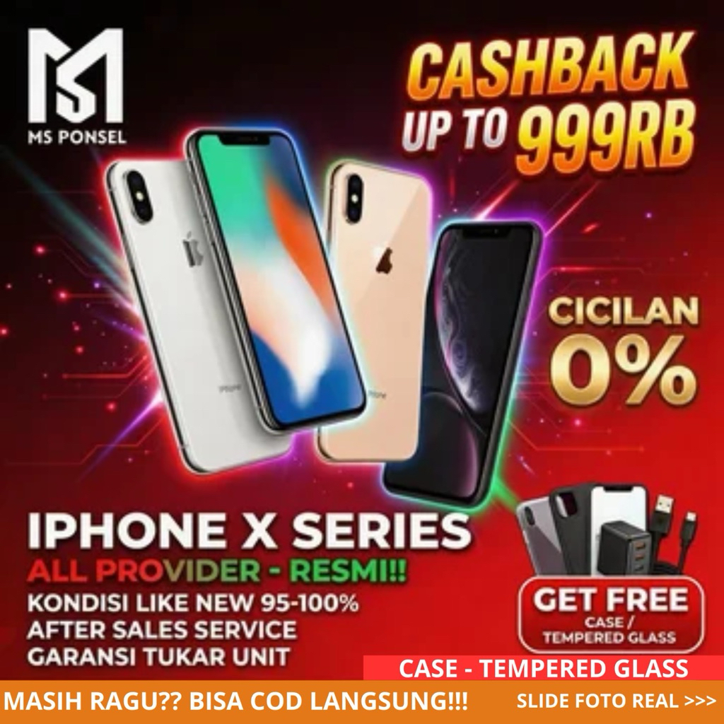 iPhone X Series 512GB 256GB 128GB 64GB Second Original Resmi