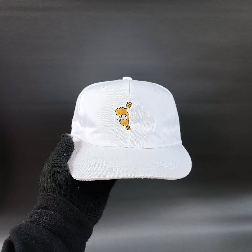 THE SIMPSONS - Topi Cap Topi Simple Cap Unisex Warna Putih