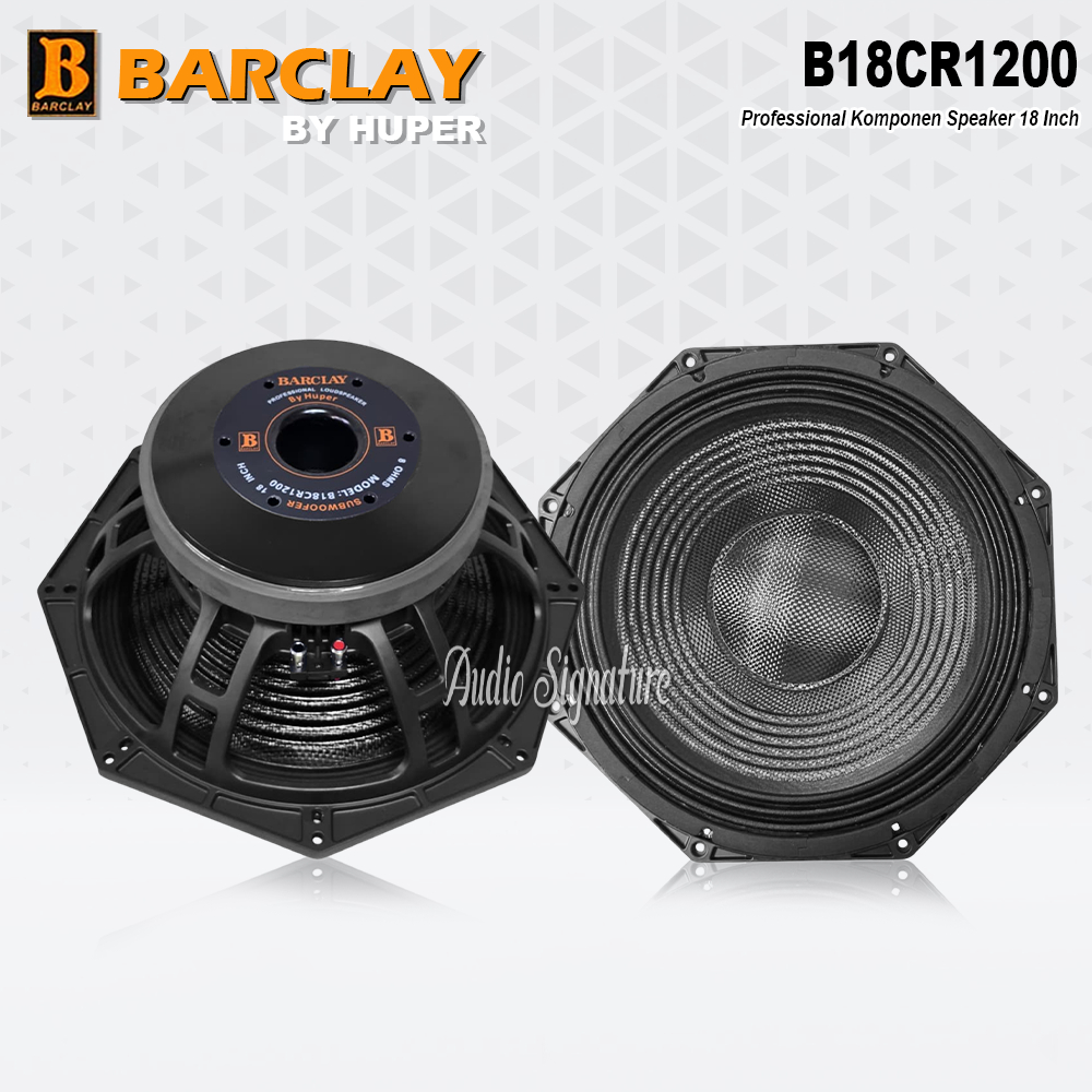 Komponen Speaker 18 Inch Barclay B18CR1200 / B18 CR1200 Original