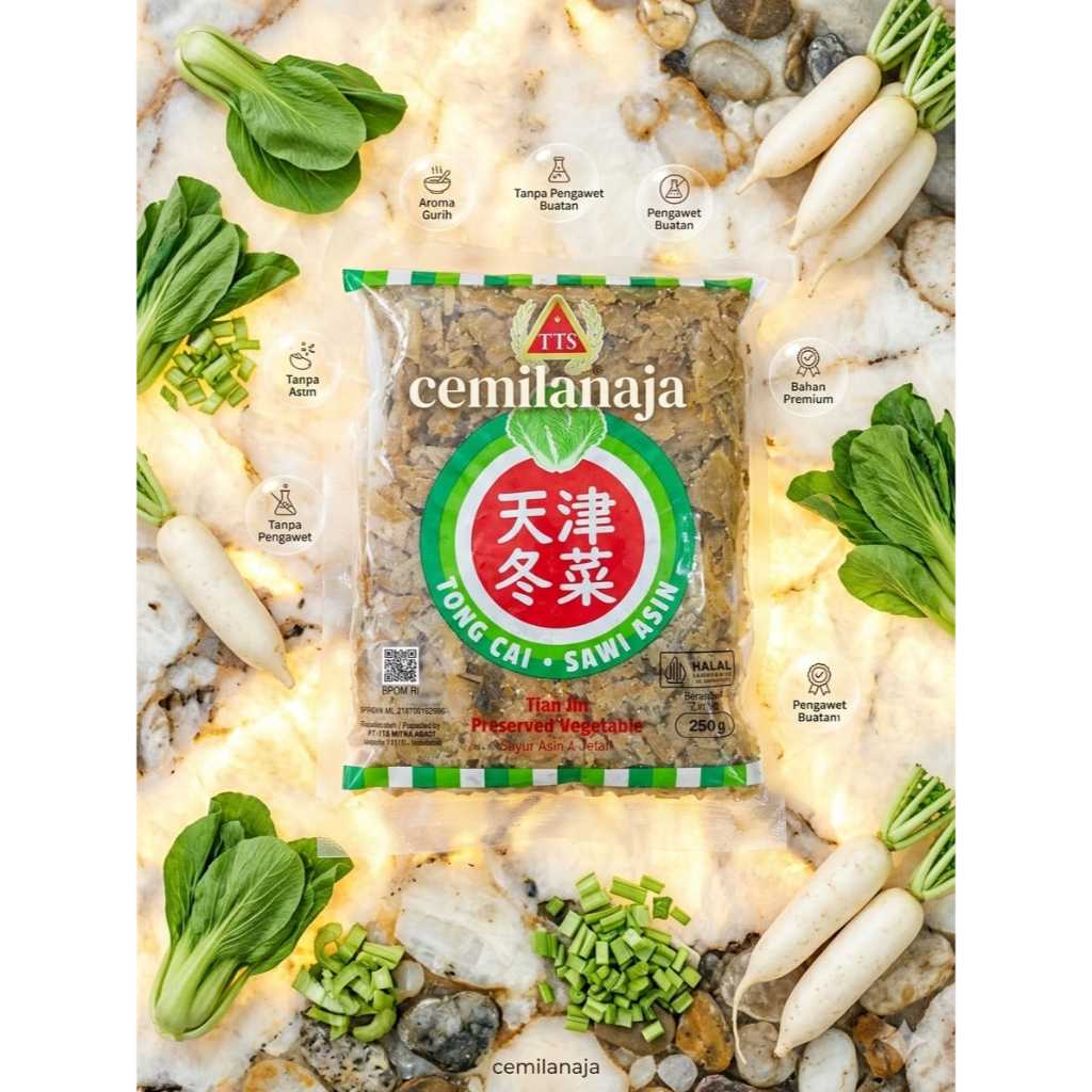 SAYUR SAWI PUTIH ASIN TONGCAI TONG CAI DONG CAI SAYUR KERING IMPORT SUPPLIER HOTEL RESTAURAN CATERIN