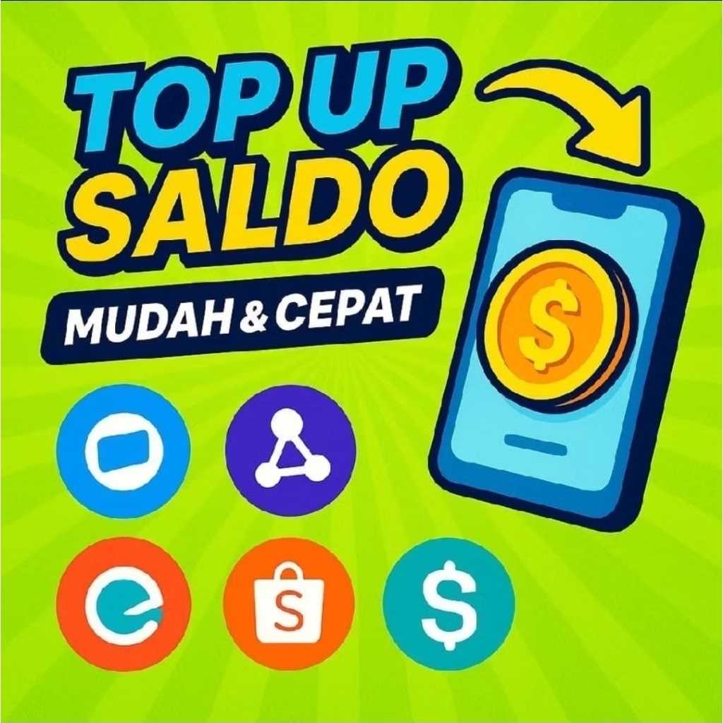 TOP UP SALDO EWALLET 24 JAM ALL SERVICE
