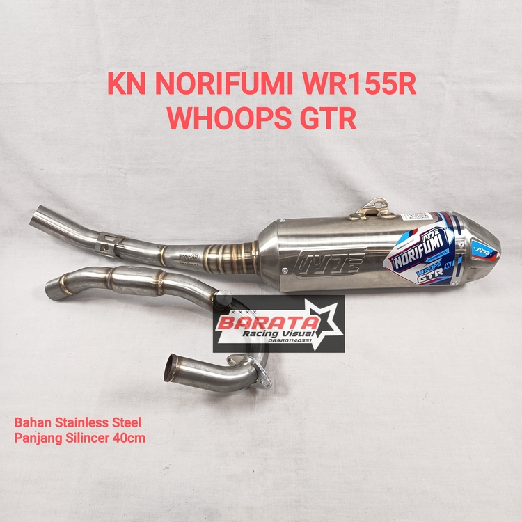 KNALPOT NORIFUMI MOTOR WR 155R WHOOPS GTR