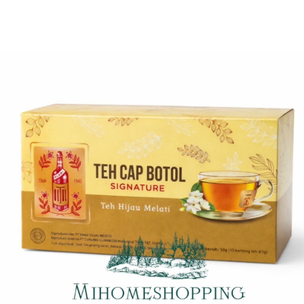 Teh Cap Botol Signature Teh Hijau Melati – Teh Celup Premium Aroma Melati