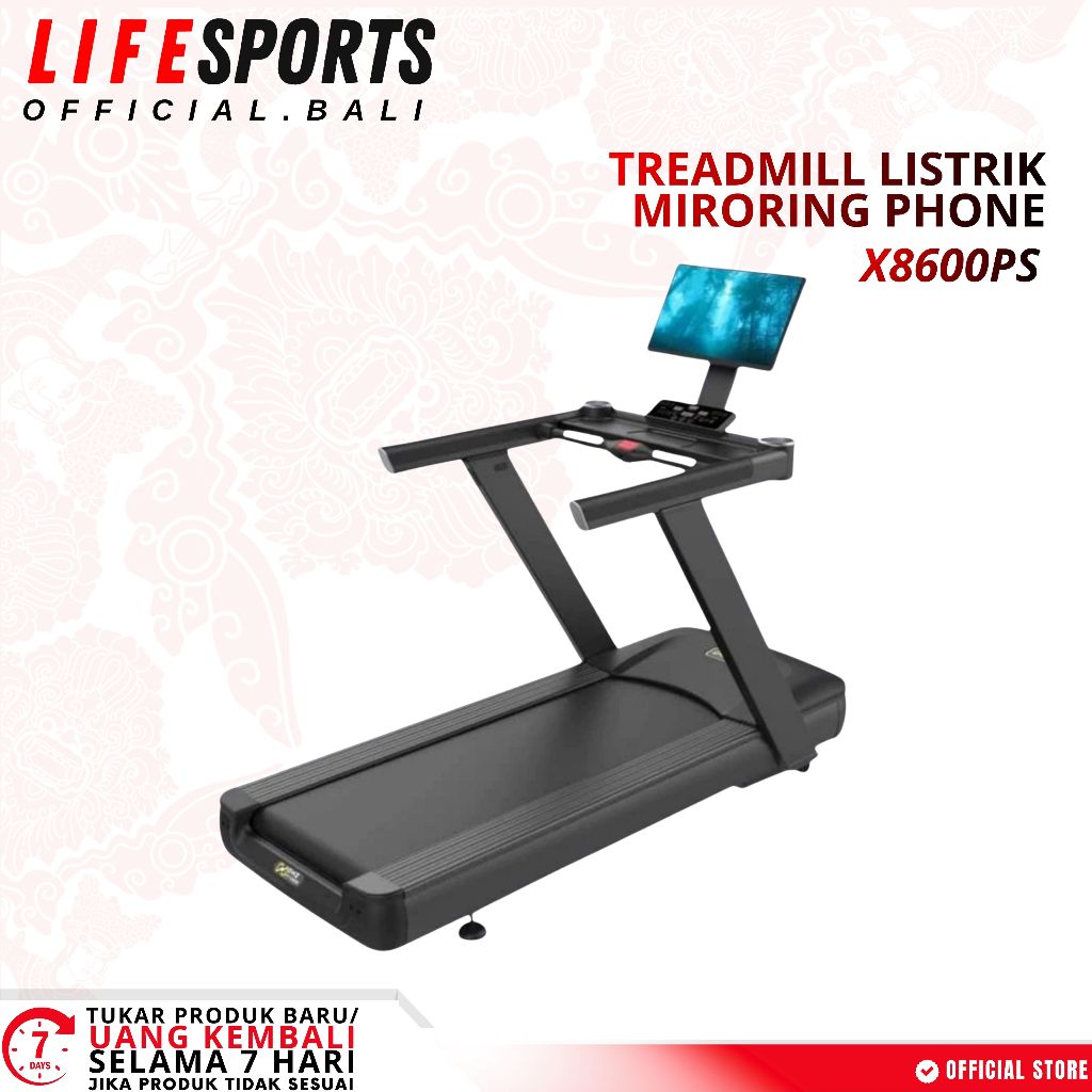 LIFESPORTS - NEW Fitness Spinsync Treadmill Listrik With Phone Mirroring DHZ X8600PS